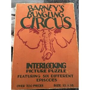 Rare VINTAGE 1933 BARNEY'S BUNGLING CIRCUS #2 JIGSAW PUZZLE CHILCOTE CO Complete